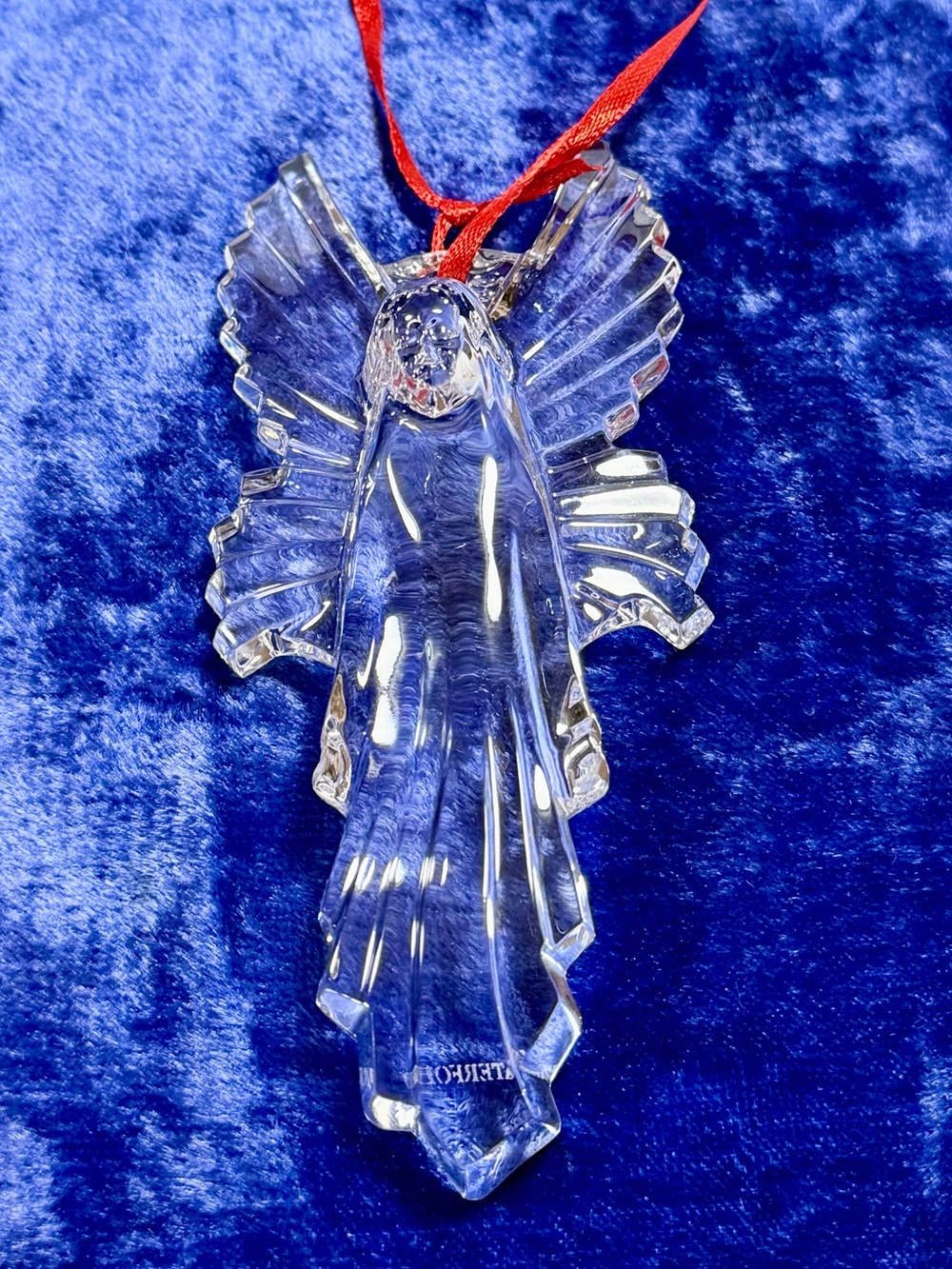 Vintage waterford crystal angel ornament